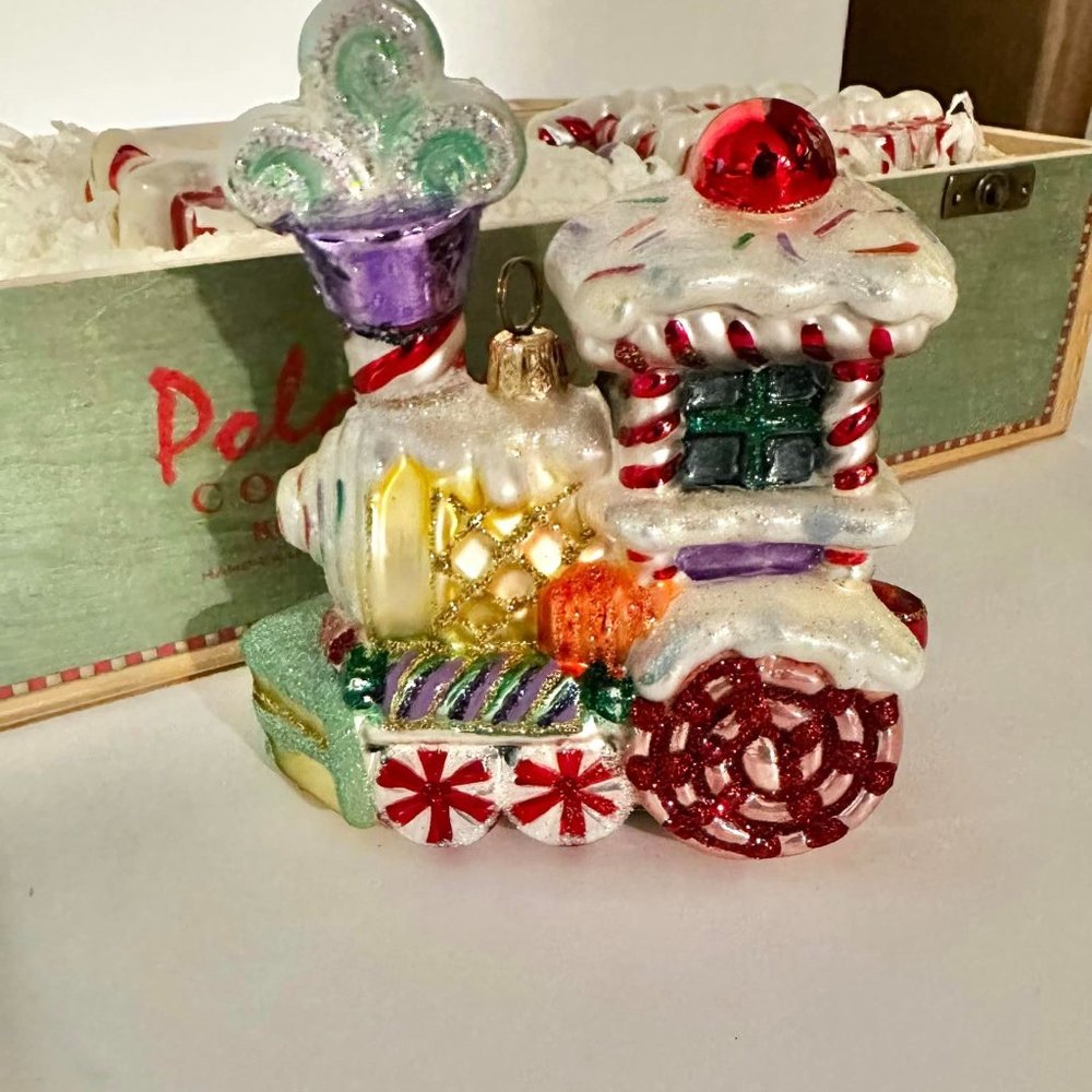 Mint Condition Polonaise RARE Kurt S Adler Glass Christmas Candy Land Train - Picture 8 of 16